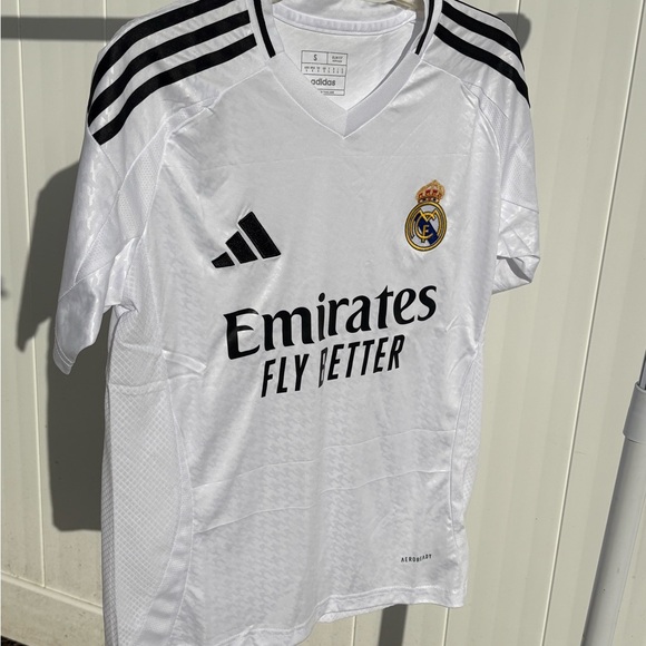 Adidas Black and White Soccer Jersey with Signature Stripes